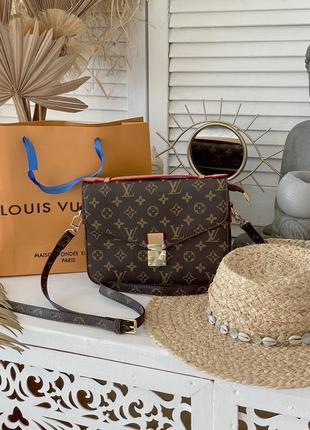 Сумка клатч в стиле louis vuitton pochette metis