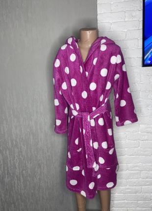 Плюшевий халат на дівчинку 7-8 років1 фото