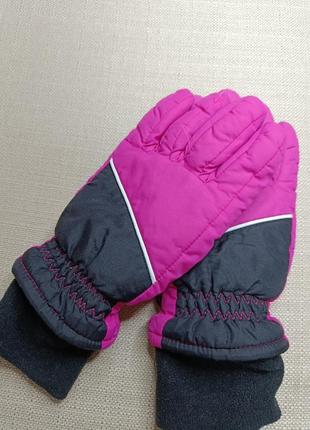Лыжные перчатки. теплые перчатки. розовые перчатки. детские перчатки.