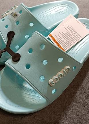 Crocs  classic slide шлепанцы женские крокс.3 фото