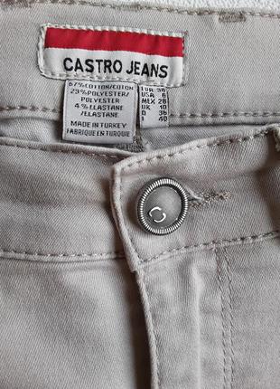 Стрейчевые джинсы с высокой посадкой  от casrto jeans5 фото