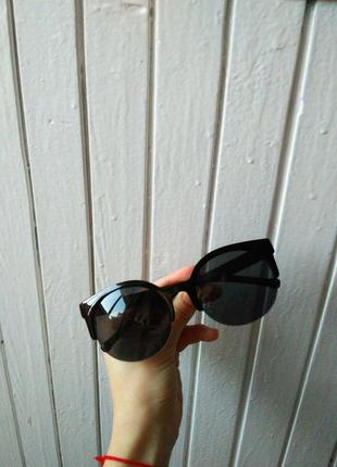 Скидка!новые,стильные,модные,трен,солнцезащитные очки,зеркальные,ретро,черные лисички4 фото