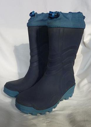 Фірмові гумові чоботи 29/30р, теплі, не промокають