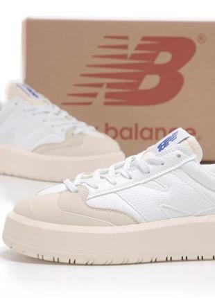 Жіночі популярні шкіряні білі кросівки new balance ct302 🆕 нью баланс6 фото