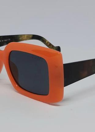 Жіночі брендові сонцезахисні окуляри помаранчеві