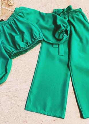 Костюм для девочки топ и палаццо