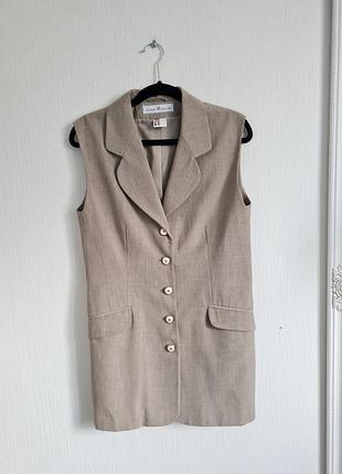 Удлиненный костюмный жилет jurgen michaelsen