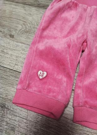 Велюрові штани для дівчинки дитячий одяг для немовлят2 фото