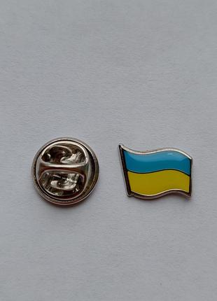 Значок "прапор україни" (міні, нікель, пін, брошка)2 фото