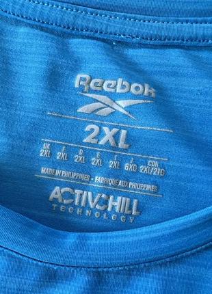 Мужская спортивная термо кофта рашгард с принтом логотипом reebok active chill5 фото