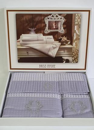 Рушники maison d'or 3шт brise apone lila