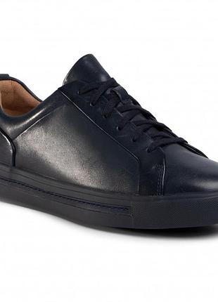 Шкіряні кеди clarks un maui lace navy