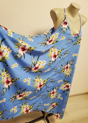 Гарне легке плаття на бретельках вільного фасону розлітайка3 фото