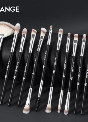 Набір пензлів для макіяжу supretto maange 12 шт.