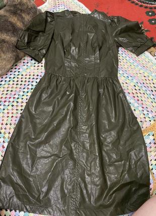 Эко кожа платье xs s