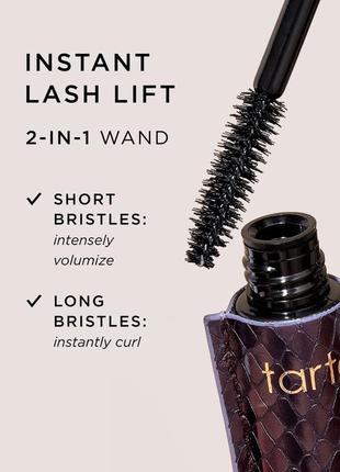 Тушь для ресниц tarte lights camera lashes 4-in-1 mascara black - 7мл6 фото