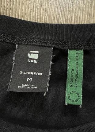 Мужская хлопковая футболка с лампасами g-star raw5 фото