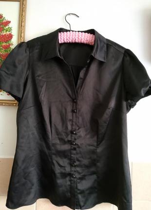 Блузка базовая , красивый рукавчик р 48-52