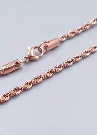 Ланцюжок xuping No 063. золото (рожеве покриття) 50 см х 4 мм