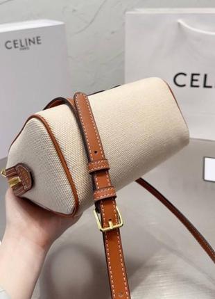 Сумка из натуральной  кожи celine brown6 фото