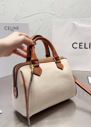 Сумка из натуральной  кожи celine brown7 фото