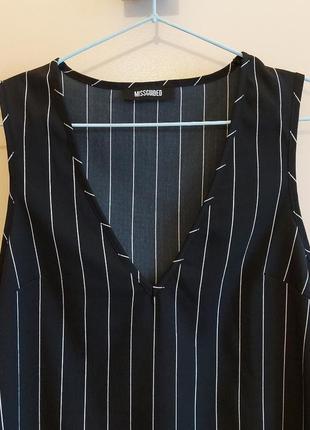Удлиненный топ, блуза, туника в полоску, р. 388 фото