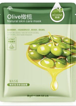 Тканевая маска для лица hchana с экстрактом оливы