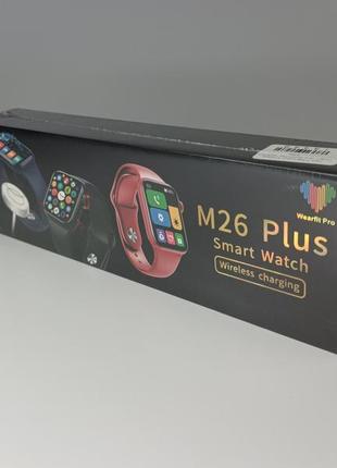 Смарт-годинник 44mm smart watch m26 series 6 чорного кольору