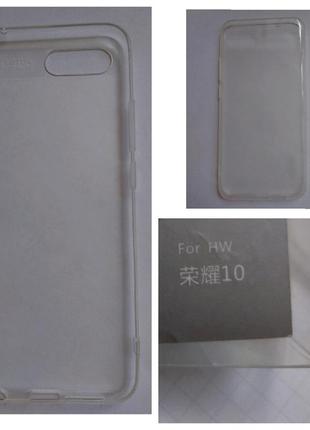Силиконовый чехол для huawei 10, прозрачный, antislip