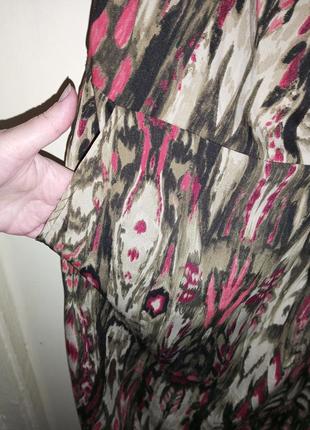 Очаровательное,лёгкое платье с карманами и элементами экозамши,большого размера,индия7 фото