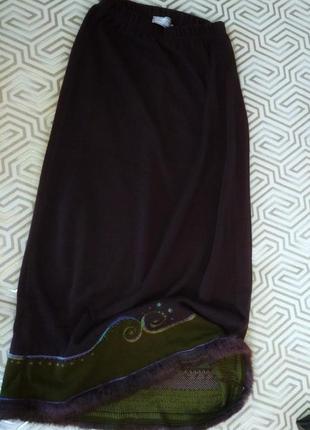 Azuleros/эксклюзивная дизайнерская юбка из франции/винтаж2 фото