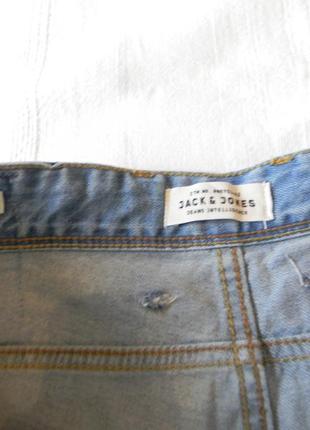 Муж.джинсовые шорты бриджи jack & jones р.s коттон6 фото