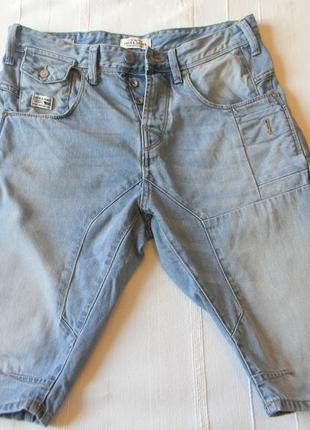 Муж.джинсовые шорты бриджи jack & jones р.s коттон9 фото