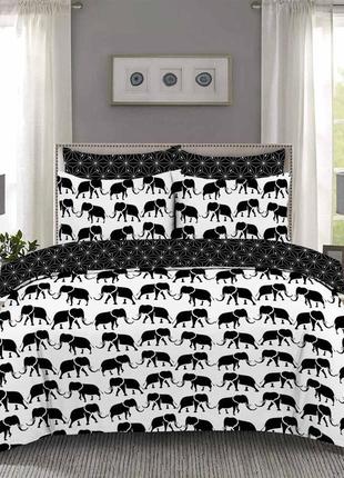Двуспальный постельный комплект-слоники
