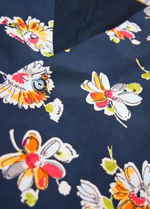 Квітковий стильний жакет піджак блуза на запах5 фото