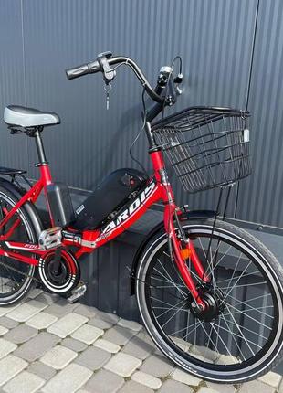 Електровелосипед складаний cubic-bike fold 24" 450 w 10,4 ah 48v panasonic3 фото