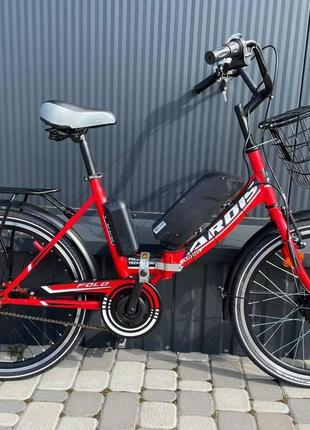 Електровелосипед складаний cubic-bike fold 24" 450 w 10,4 ah 48v panasonic