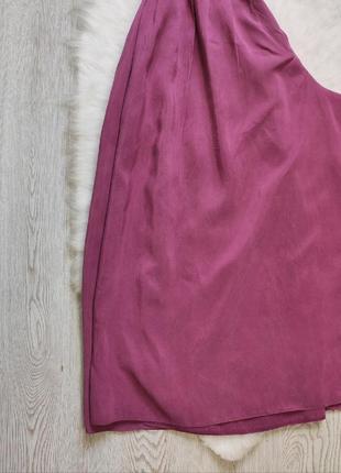 Фиолетовые сиреневые бордовые шелковые натуральные широкие длинные шорты капри кюлоты шелк7 фото