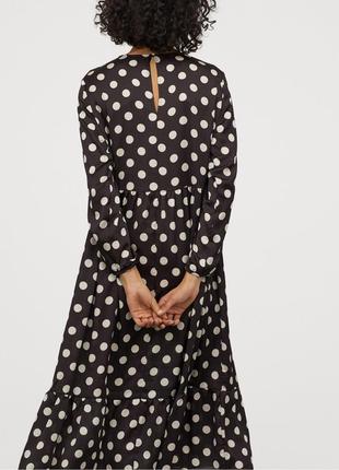 Платье оверсайз в горохи h&m p.xl