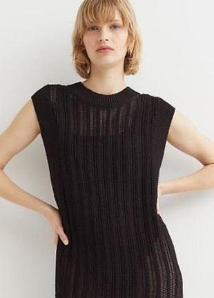 Платье-туника сетка h&m 2