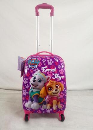 Чемодан на колесиках paw patrol - розовый большой bc-pp-003