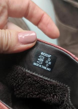 Мега удобные кожаные брендовые ботинки, полупоженицы 41 роз ecco4 фото