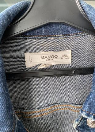 Джинсова куртка xs mango6 фото
