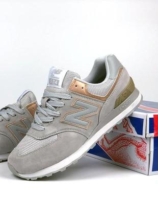 Хіт продаж! жіночі шкіряні кросівки new balance 574 / спортивні кросівки жіночі / женские кроссовки для бега и города3 фото