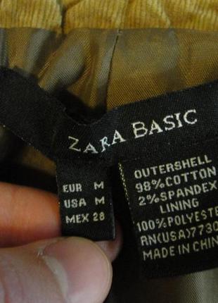 Жакет з мікровельвета zara basic4 фото