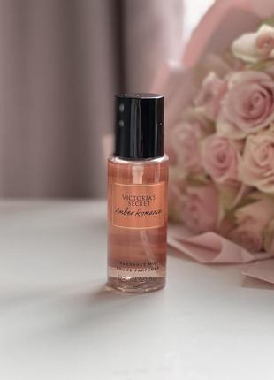 Мини спрей для тела amber romance victoria’s secret 75 мл