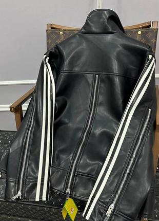 Куртка кожанка коллаборация adidas3 фото