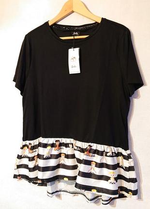 Женская блуза с баской mohito блузка l xl 48 50 52 футболка