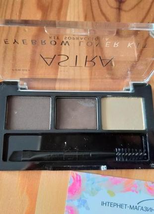 Astra  набір для брів  make-up eyebrow lover kit 034 фото