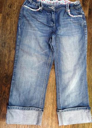 Стильные джинсовые бриджи1 фото
